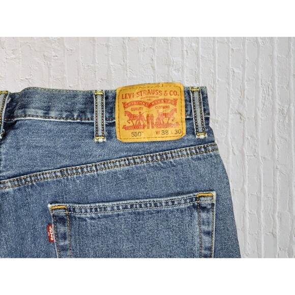 Levis 550 Relaxed Straight Leg Jeans Mens 36x29 Loose Baggy Western Rodeo - Picture 8 of 10